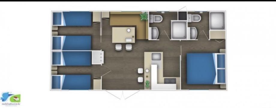 Mobile Home Cube, 3 Bedrooms, Free Parking, Wifi Biograd Na Moru Εξωτερικό φωτογραφία
